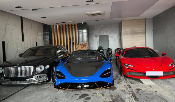 Bộ ba siêu xe và xe sang hàng chục tỷ đồng hội tụ trong garage của đại gia lan đột biến ở Củ Chi