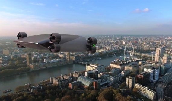 Đây là mẫu concept "xe buýt bay" có thể chở 40 người qua lại giữa các thành phố