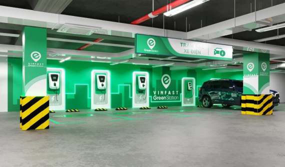 Trạm sạc VinFast: Chỉ dùng cho xe Vinfast, vận hành qua app, không dùng tiền mặt