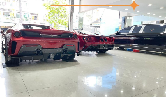 Xôn xao với hình ảnh Ferrari 488 Pista Spider, Ford GT và Mercedes-Maybach S650 Pullman xuất hiện cùng nhau