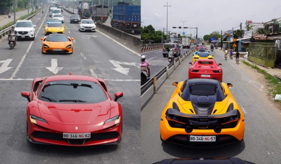 Dàn siêu xe hàng trăm tỷ đồng của đại gia lan đột biến trong Nam tụ tập, Ferrari SF90 Stradale là điểm nhấn