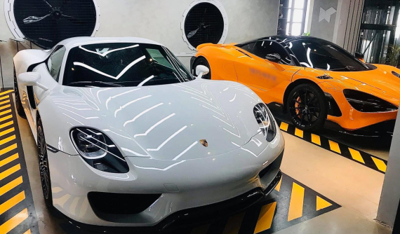 Đây là garage của Porsche 918 Spyder trước khi được bán đi, từng là nơi của không ít siêu phẩm góp mặt