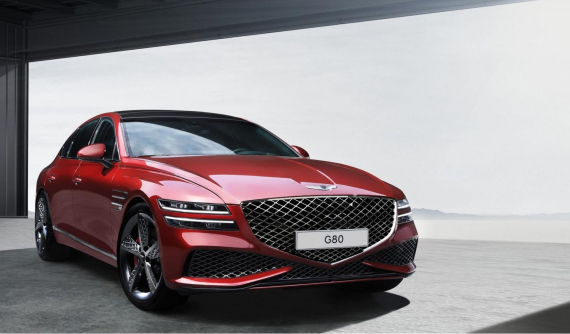 Sedan hạng sang Genesis G80 Sport 2022 lộ diện: Bổ sung công nghệ đánh lái bánh sau