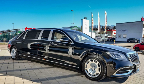 Xe bọc thép chống đạn Mercedes-Maybach S 650 Pullman Guard cũ có giá siêu đắt đỏ