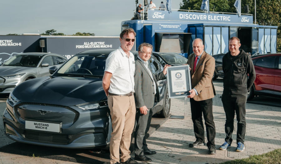 Xe điện Ford Mustang Mach-E lập Kỷ lục Guinness Thế giới cho tính tiết kiệm nhiên liệu