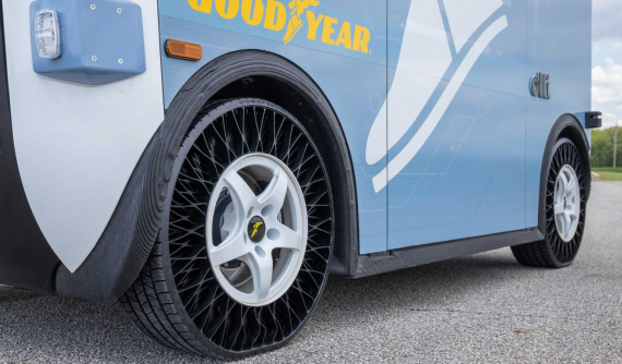 Xe buýt không người lái trong tương lai khả năng sẽ dùng "lốp không khí nén" như thế này