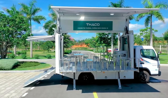 Khám phá chiếc xe chuyên dụng để vận chuyển và tiêm vắc-xin lưu động của THACO