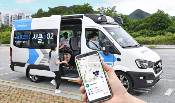 Hyundai vén màn RoboShuttle - Một chiếc xe van tự lái thông minh cho dịch vụ đi xe chung