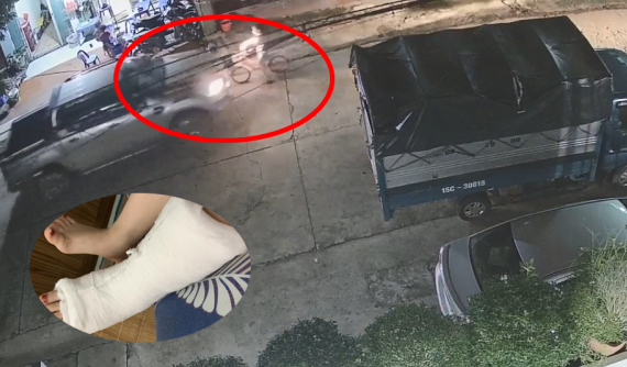 Video: Tông trúng em bé chạy xe đạp khiến nạn nhân bị thương, nữ tài xế chạy xe bán tải bị tố "vô tâm"