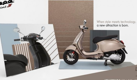 Vespa Sprint S 150 2021 chính thức ra mắt với màu mới, màn hình màu tuyệt đẹp