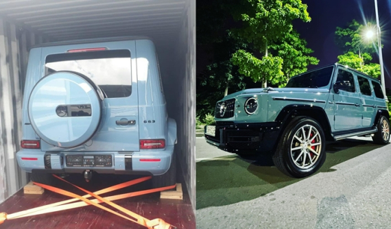 Mercedes-AMG G63 màu xanh China mới về nước có gì khác so với xe của Cường "Đô-la" mua tặng Đàm Thu Trang