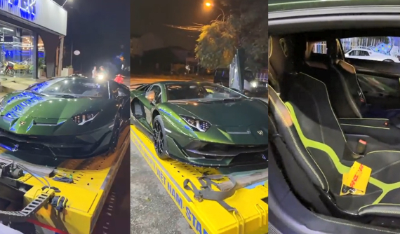 Video: Lamborghini Aventador SVJ màu độc được vận chuyển về Củ Chi