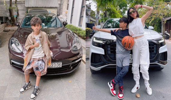 Cuộc sống sang chảnh "rich kid" của con trai Lệ Quyên và chồng cũ Đức Huy, liên tục chụp ảnh cùng xe sang