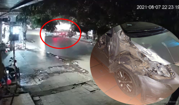 Video quay khoảnh khắc lái xe Toyota Vios tông thẳng vào đuôi xe bán tải Mazda BT-50 rồi bỏ chạy ở Thái Nguyên