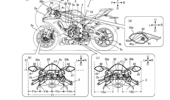 Yamaha biến công nghệ gương chiếu hậu tích hợp khả năng hiển thị trên xe mô tô thành sự thật