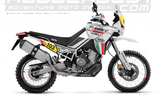 Chưa ra mắt chính thức nhưng Aprilia Tuareg 660 2021 đã có phiên bản đặc biệt với bộ tem xe đua đầy quyến rũ