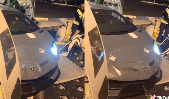 Lộ video siêu xe Lamborghini Aventador SVJ màu độc sắp được mang về nước