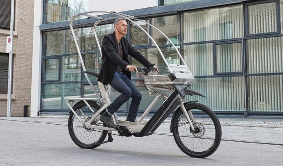 AllWeatherBike - Mẫu xe đạp điện "mui trần" có thể che mưa gió tiện ích của người Đức