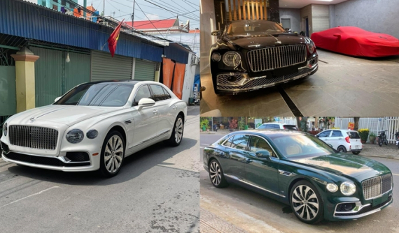 3 đại gia lan đột biến cùng chung đam mê Bentley Flying Spur First Edition, có xe màu lạ