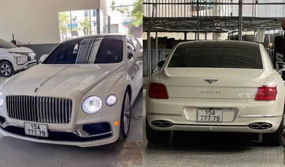 Bentley Flying Spur First Edition của đại gia lan đột biến ở Hải Phòng đeo biển số khủng tứ quý 7