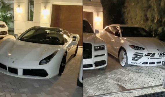 Hết dàn xe khủng "Batman", Floyd Mayweather khoe video dàn xe "bạch mã" khoảng 7 chiếc gây choáng người xem