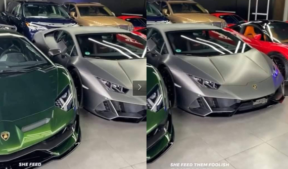 Lộ video quay lại siêu xe Lamborghini Huracan EVO xuất hiện trong garage toàn hàng khủng ở Tp.HCM