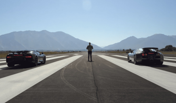 Đây là bằng chứng cho thấy sự khác biệt về tốc độ giữa Bugatti Veyron và Chiron