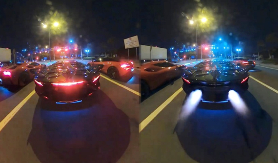 Đã mắt với video Lamborghini Aventador SVJ tăng tốc "phun lửa" để đuổi theo McLaren 720S độ trên đường