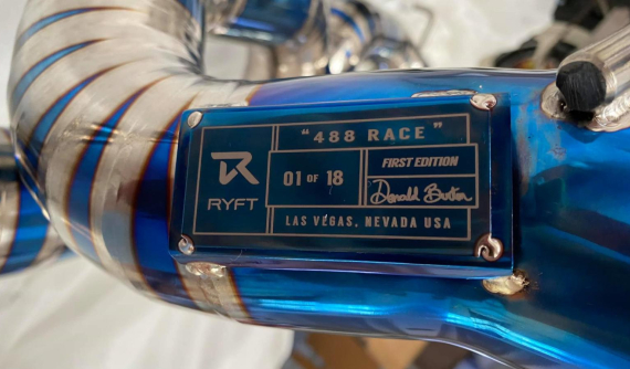 Siêu xe mui trần Ferrari 488 Spider được chủ nhân trang bị ống xả độ giới hạn của Ryft