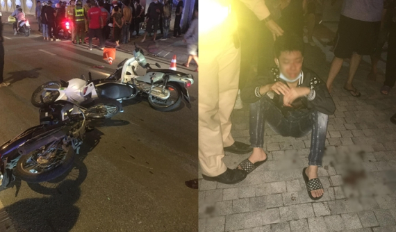 Video: Hàng chục "quái xế" bị lực lượng chức năng vây bắt trên đường, nhiều người bỏ xe máy chạy thoát thân