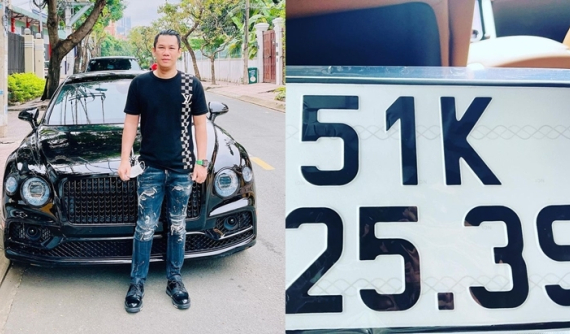 Doanh nhân Đức Huy chia sẻ biển số mới vừa bấm, là Bentley Flying Spur hay Ferrari SF90 Stradale?