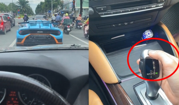 Video: Vô tình gặp Lamborghini Huracan STO độc nhất Việt Nam chạy trước mình, lái xe BMW có pha xử lý an toàn