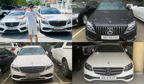 Loạt xe Mercedes-Benz từ "bình dân" đến đắt đỏ của các đối tượng trong đường dây đánh bạc hơn 1,1 tỷ Euro