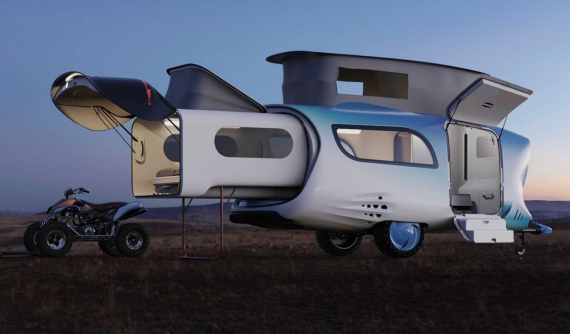 Whale Trailer Cabin - Concept xe moóc cắm trại lý tưởng với thiết kế lấy cảm hứng từ cá voi