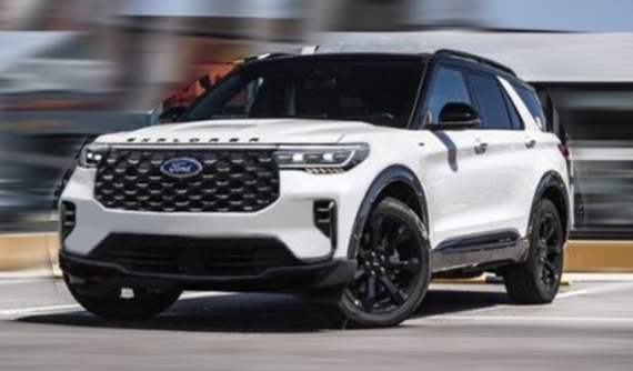 SUV cỡ lớn Ford Explorer 2022 "hiện nguyên hình" với thiết kế đầu xe mới