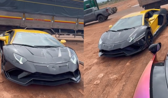 Xuất hiện video siêu xe Lamborghini Aventador có ngoại hình lạ đỗ cạnh McLaren Senna của Hoàng Kim Khánh