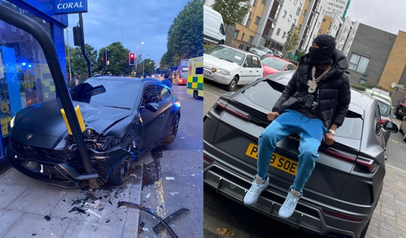Mới đổi màu sơn xe sang đen nhám, nam rapper đâm vỡ đầu Lamborghini Urus