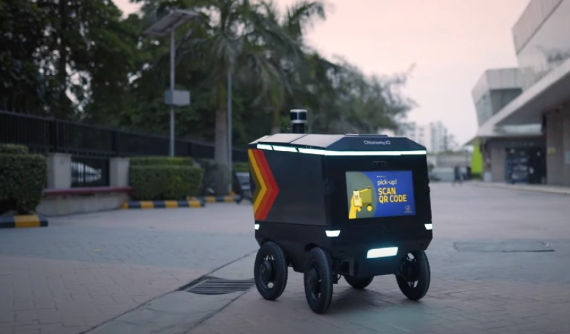 Đây là Ottobot - Mẫu rô bốt giao hàng tự hành thông minh mới ra mắt tại CES 2022