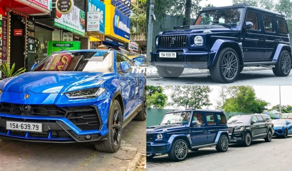 Cặp SUV đỉnh cao, mang siêu biển giống nhau lại còn có màu sơn xanh cực độc của doanh nhân ở Hải Phòng