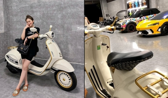 Cô gái 9X Cần Thơ sở hữu siêu xe McLaren GT tậu siêu phẩm xe máy Vespa 946 Christian Dior
