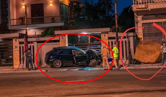 Video quay khoảnh khắc xe Porsche đâm thẳng vào nhà dân lúc rạng sáng ở tỉnh Quảng Ninh