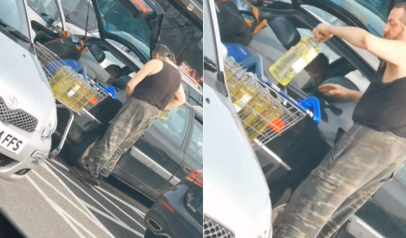 Video: Người đàn ông đổ dầu ăn cho xe để thay nhiên liệu vì giá xăng dầu tăng kỷ lục