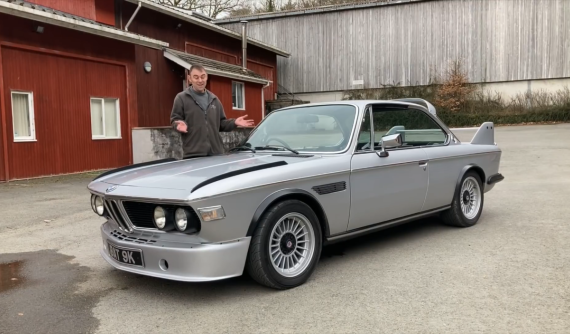 BMW 3.0 CSi cổ điển được phục sinh nhờ thân vỏ CSL và mô tơ điện Tesla mạnh 450 mã lực