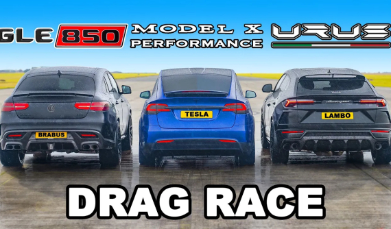 Liệu Lamborghini Urus có nhanh hơn Tesla Model X Performance và Brabus 850? Đây là câu trả lời