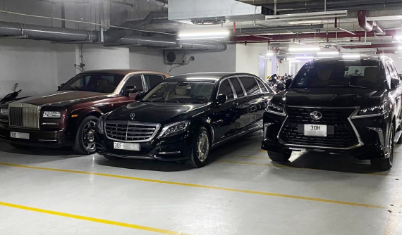 Lộ hình ảnh hầm gửi xe của tập đoàn FLC trước khi ông Trịnh Văn Quyết bị bắt, luôn có sự phục vụ của dàn xe siêu sang