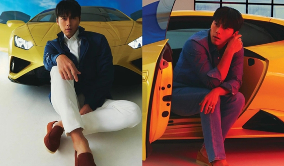 Hyun Bin khác lạ qua bộ ảnh với siêu xe Lamborghini Huracan EVO RWD