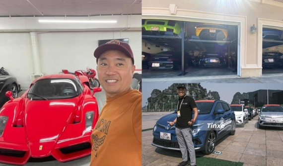 Choáng váng với bộ sưu tập siêu xe cực khủng của Tyler Ngo, tay chơi đặt mua 10 xe VinFast điện