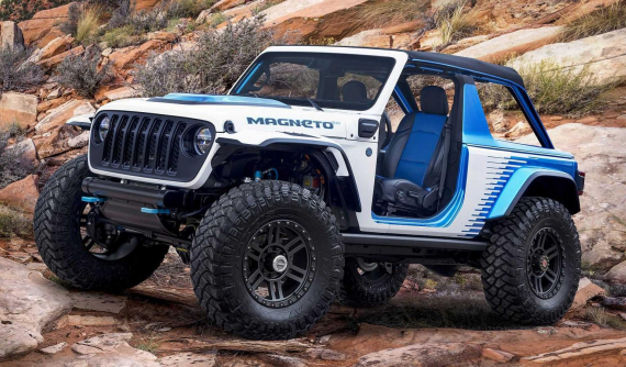 Jeep giới thiệu Wrangler Magneto 2.0 - Mẫu concept xe địa hình chạy điện với thiết kế ấn tượng
