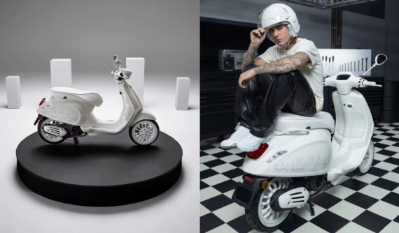Xe ga đặc biệt Vespa Sprint Justin Bieber trình làng