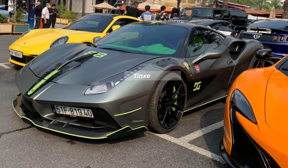 Chi tiết siêu xe Ferrari 488 GTB độ Misha Designs của tay chơi xe mô hình Sài thành
